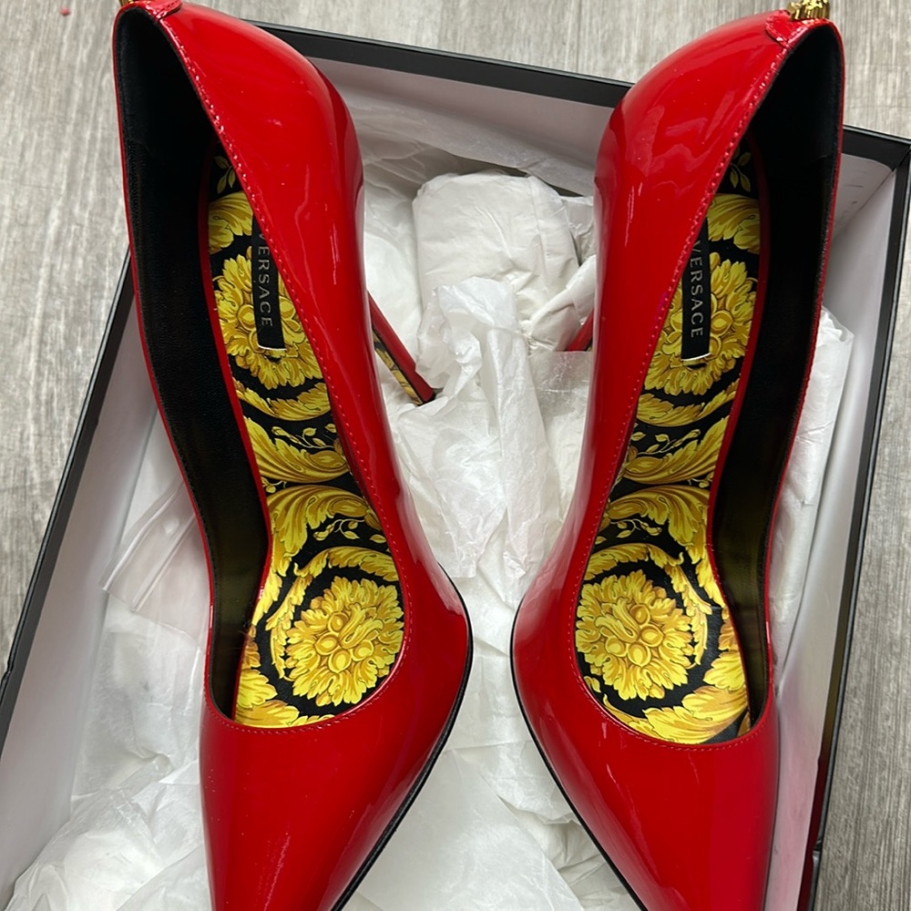 Versace red heels